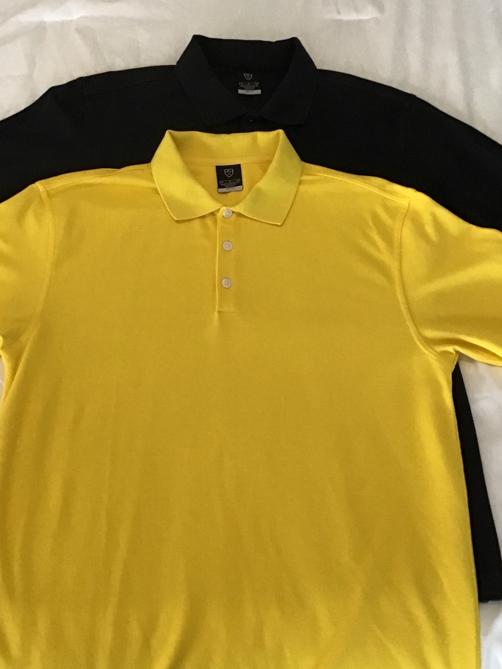 Set of 2 Nike Men’s Polo Dri Fit Shirts Yellow and Black